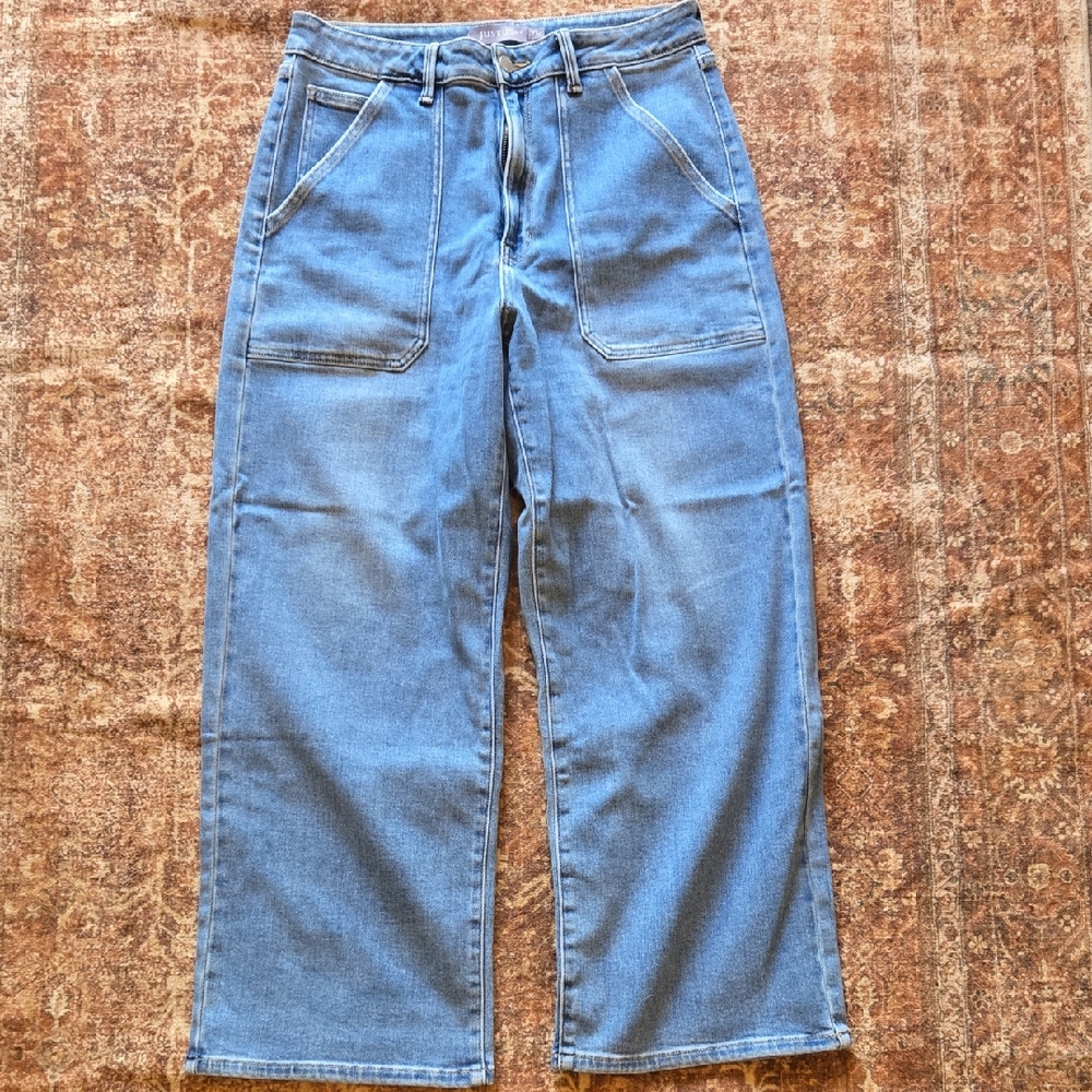 Just USA Light Blue Wide Leg Jeans